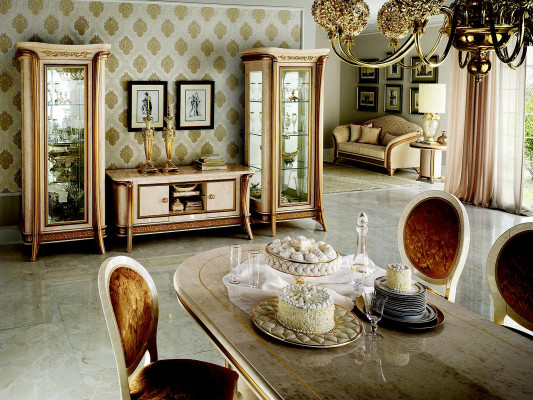 Wall unit Display case Chest of drawers Wardrobe sideboard Baroque Rococo Art Nouveau