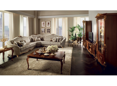 Classic Design Couch Corner sofa Living landscape Sofa Upholstery Seat arredoclassic