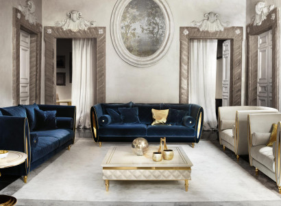 Sofa set Sofa Couch 3 + 1 Living room Designer Furniture Classic