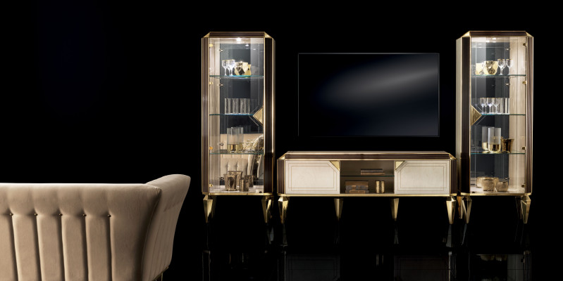 Wall unit Set Showcases Display case Chest of drawers Living room Furniture Furnishings Suite Set