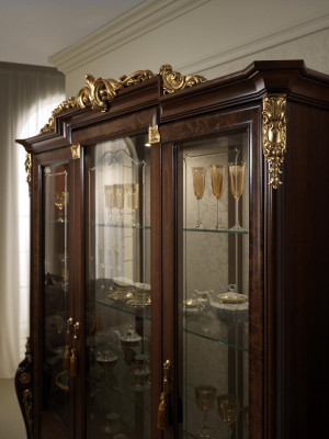 Luxury Display case Living room Furniture Wardrobe Glass Showcases Designer Cabinets Chest of drawers