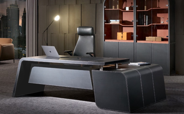 Corner desk work writing office table designer luxury class furniture