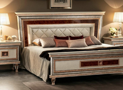Luxury Bedroom Furniture Bed 2x Bedside table Set Beds Hotel Arredoclassic 3-piece.