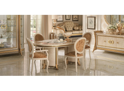 Italian Dining room Set Suite Chair Dining table Group 7 pieces. arredoclassic