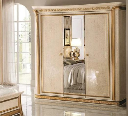 Wardrobe Bedroom Wood Wardrobe 3 Doors Cabinets Luxury arredoclassic