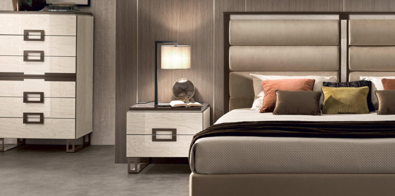 Bed 2x Bedside table 3 pcs. Bedroom Set Design Modern Luxury Beds Furniture new