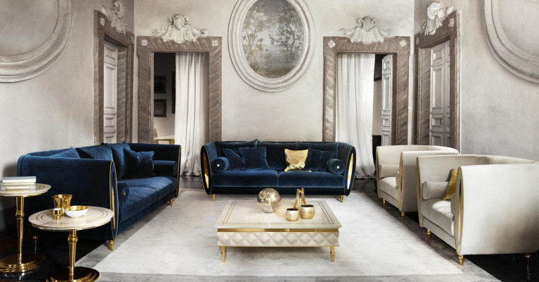 Sofa set Sofa Couch 3 Seater (without 2+1) Designer Furniture Classic