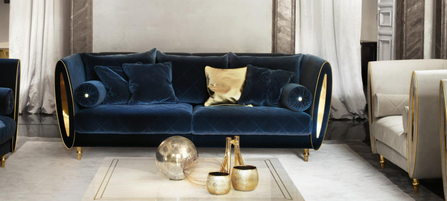 Sofa set Sofa Couch 3 Seater (without 2+1) Designer Furniture Classic