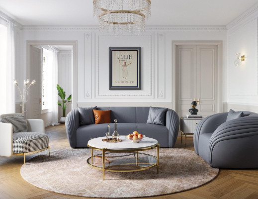 Luxury Sofa set 322 Seater with Furniture Couch Leather Sofa Textile Group Sofas Set