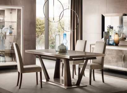 Dining room Set Suite Estish Display case Chest of drawers Mirror 4pcs. Set arredoclassic