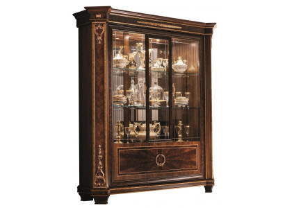 Display case Wardrobe Showcases Living room Show Cabinets Design Rococo Baroque Wood new