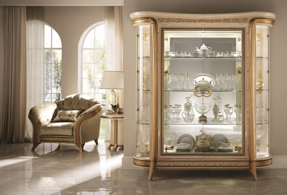 Display case Chests of drawers Showcases Dresser cupboard Glass Wardrobe Italy arredoclassic