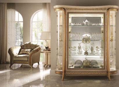 Display case Chests of drawers Showcases Dresser cupboard Glass Wardrobe Italy arredoclassic