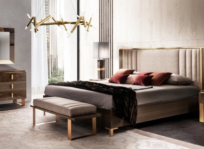 Bedroom set 5 pieces. Design Modern Luxury Furniture new Bed Bedside table Chest of drawers