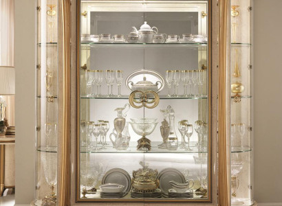 Display case Wardrobe Glass Cabinet Designer Furniture Baroque Rococo Deco Art Nouveau