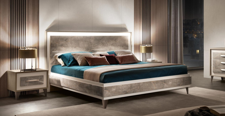 Bedroom Sets Bed 2x Bedside table Chest of drawers Mirror arredoclassic 5tlg. set