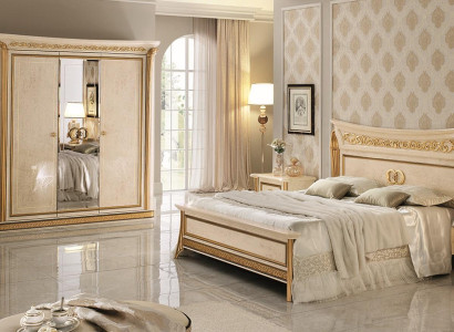 Bed 2x Bedside table 3 pcs. Bedroom Set Furniture Modern Beds arredoclassic new