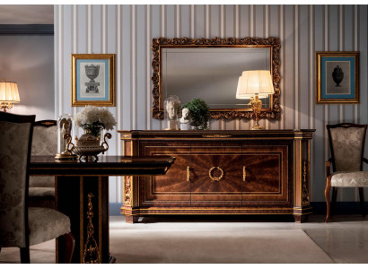 Chest of drawers Mirror Furniture Designer Rococo Baroque Art Nouveau Classic