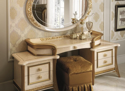 Dressing table Mirror Stool Chest of drawers Set Complete Bedroom new 3pcs. Console