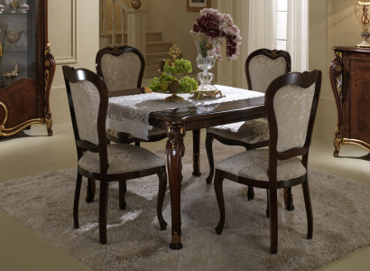 Dining table + 4x Chairs Chair Dining room Set Dining set Modern Table Tables Suite