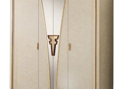 Classic Cabinets Wardrobe wall unit Wardrobe 3 doors Wood new Furniture
