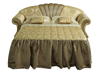 Sofa 2 Seater Couch Design Upholstery Classic Textile Fabric Bed function Couches