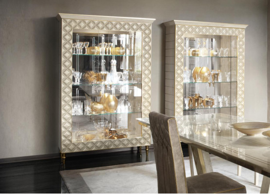 Display case Wardrobe Glass Cabinet Designer Furniture Decoration Rococo Baroque Art Nouveau