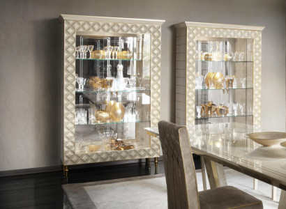 Display case Wardrobe Glass Cabinet Designer Furniture Decoration Rococo Baroque Art Nouveau