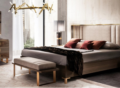 Luxury Bedroom Sets Bed 2x Bedside table Classic r Design Beds Furniture 3pcs