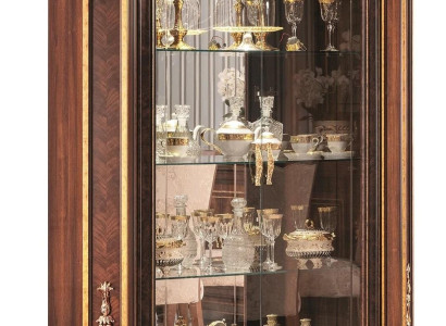 Display case 2 door Wood Wardrobe Showcases Living room Show Cabinets Design Glass Furniture