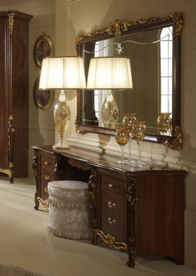 Dressing table Mirror Luxury Console Chest of drawers Bedroom Baroque Rococo new