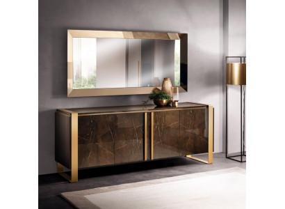 Elegant Design Console Wood Sideboard Mirror Sideboard Wardrobe 2-piece. Console table