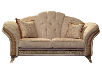Sofa 2 Seater Couch Design Upholstery Classic Fabric arredoclassic Two-seater
