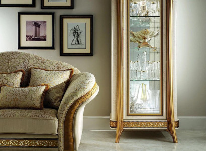 Empire style wardrobe display cabinet glass cabinet bookcase bookshelf