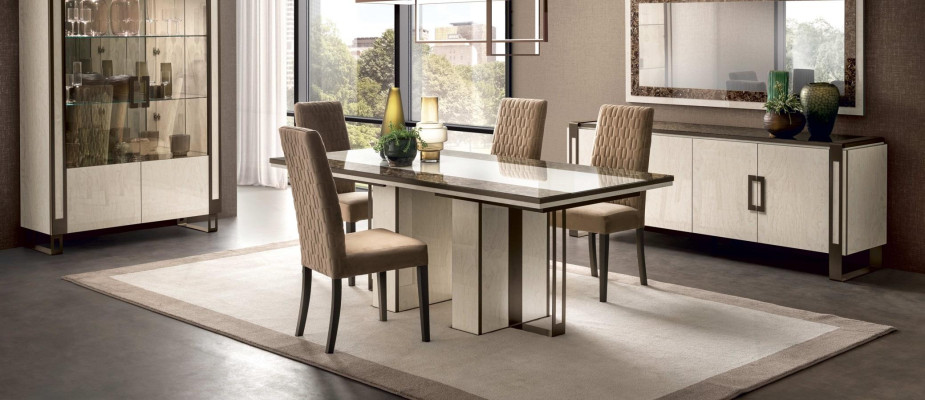 Dining table + 4x Chairs Chair Modern Dining room Set Dining set Table Tables Suite