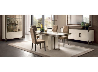 Dining table + 4x Chairs Chair Modern Dining room Set Dining set Table Tables Suite