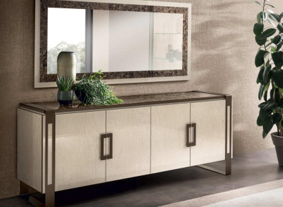 Elegant Design Console Wood Mirror Sideboard Sideboard Wardrobe 2-piece. Console table