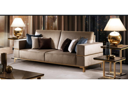 Sofa Three Seater Classic Couch Upholstery 3 Seater Textile Couches Fabric new