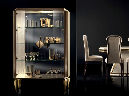 Display case Italian luxury furniture showcases arredoclassic luxury wardrobe glass new