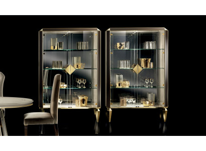 Designer Italian Chic Wood Furniture Modern Style Wardrobe Display case Living room
