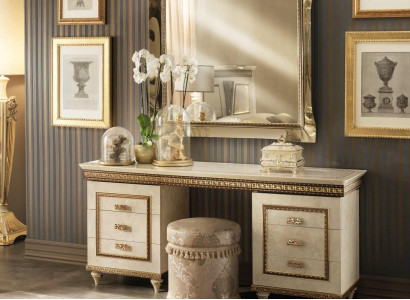 Dressing table Mirror Complete Chest of drawers Bedroom 2 pcs. Console arredoclassic