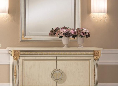 Mirror Chest of drawers Wardrobe Chests of drawers Sideboard Bedroom Set Wood 2-piece Furniture