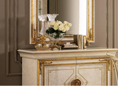 Mirror Chest of drawers Wardrobe Chests of drawers Sideboard Bedroom Set Wood Classic r style