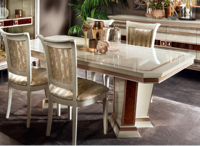 Baroque Dining table Table Group Dining room Living room Suite Wood Design Tables