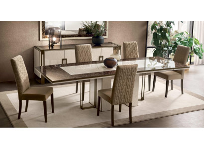 Dining table Table Dining room Living room Suite Wood Design Tables 200x102/280cm