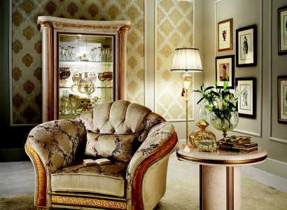 Armchair TV Chair Couch Baroque Rococo Art Nouveau Designer Furniture