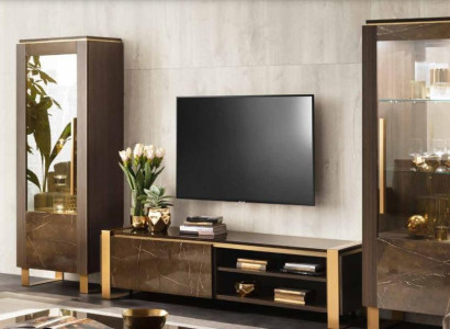 Sideboard Luxury Glass Cabinet Display Case Glass Wardrobe Modern Style Furniture Italian