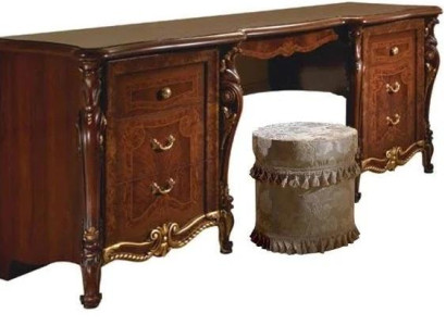 Design Luxury Furniture Secretary Antique Baroque Style Table Wood Italian Furniture new