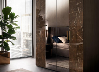 Luxury Clothes Wardrobe Designer Clothes cabinets high gloss Furniture Living Wood new
