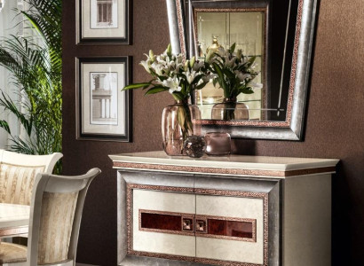 Consoles Table Chest of drawers with Mirror Luxury Furniture Set Console 2pcs. Made in Italy